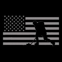 Hockey American Flag Hockey Toddler T-Shirt