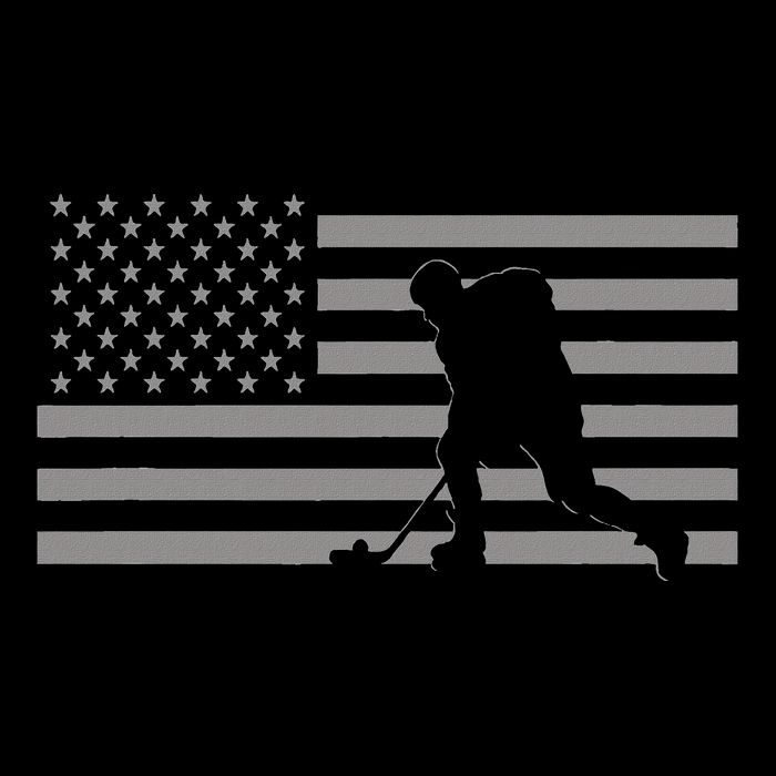 Hockey American Flag Hockey Toddler T-Shirt