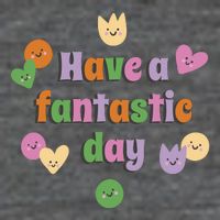 Have A Fantastic Day Smiley 7 Panel Mesh Trucker Snapback Hat