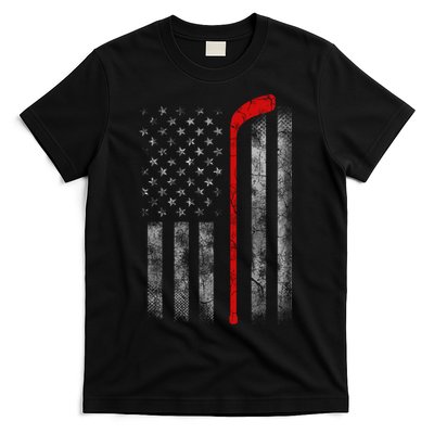 Hockey American Flag T-Shirt