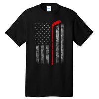 Hockey American Flag Tall T-Shirt