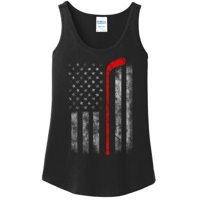 Hockey American Flag Ladies Essential Tank