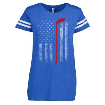 Hockey American Flag Enza Ladies Jersey Football T-Shirt