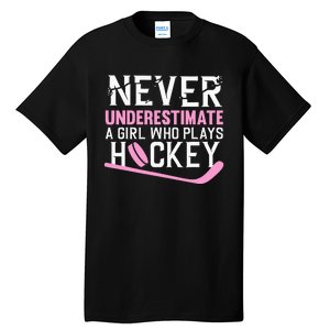 Hockey Art For Women Field Hockey Player Sport Tall T-Shirt