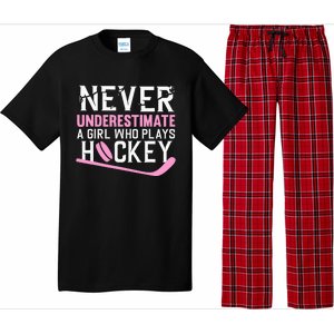 Hockey Art For Women Field Hockey Player Sport Pajama Set