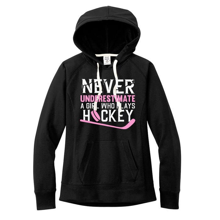 Hockey Art For Women Field Hockey Player Sport Women's Fleece Hoodie