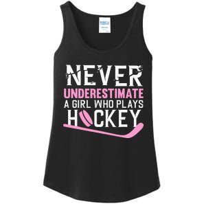 Hockey Art For Women Field Hockey Player Sport Ladies Essential Tank