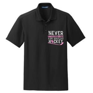 Hockey Art For Women Field Hockey Player Sport Dry Zone Grid Polo