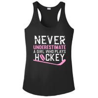 Hockey Art For Women Field Hockey Player Sport Ladies PosiCharge Competitor Racerback Tank