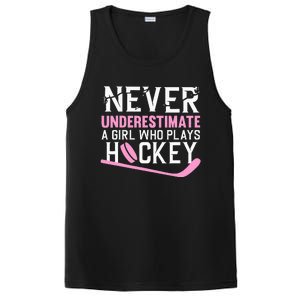 Hockey Art For Women Field Hockey Player Sport PosiCharge Competitor Tank