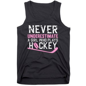 Hockey Art For Women Field Hockey Player Sport Tank Top