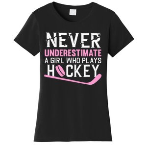 Hockey Art For Women Field Hockey Player Sport Women's T-Shirt