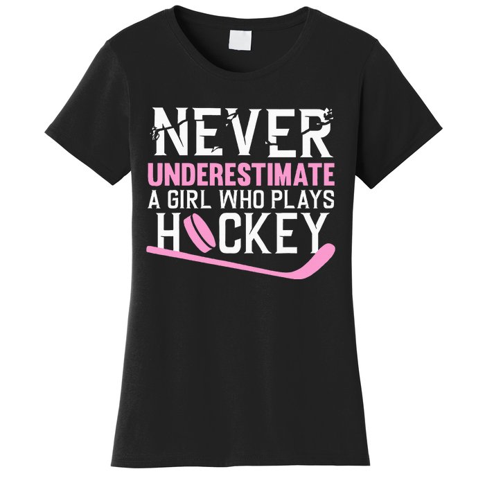 Hockey Art For Women Field Hockey Player Sport Women's T-Shirt