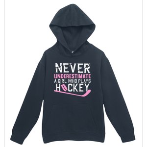 Hockey Art For Women Field Hockey Player Sport Urban Pullover Hoodie