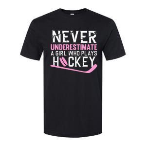 Hockey Art For Women Field Hockey Player Sport Softstyle CVC T-Shirt