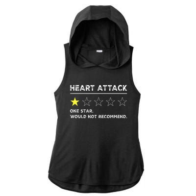 Heart Attack Funny Get Well Soon Gag Recovery Ladies PosiCharge Tri-Blend Wicking Draft Hoodie Tank