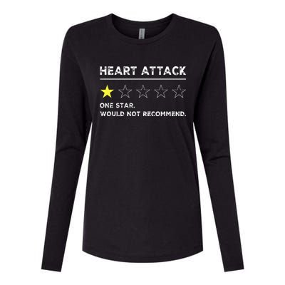 Heart Attack Funny Get Well Soon Gag Recovery Womens Cotton Relaxed Long Sleeve T-Shirt