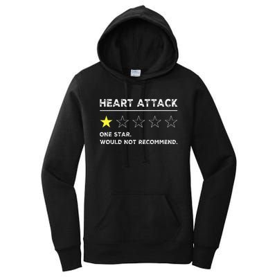 Heart Attack Funny Get Well Soon Gag Recovery Women's Pullover Hoodie