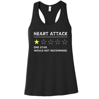 Heart Attack Funny Get Well Soon Gag Recovery Women's Racerback Tank