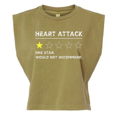 Heart Attack Funny Get Well Soon Gag Recovery Garment-Dyed Women's Muscle Tee