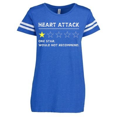 Heart Attack Funny Get Well Soon Gag Recovery Enza Ladies Jersey Football T-Shirt