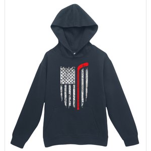 Hockey American Flag Hockey Urban Pullover Hoodie