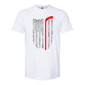 Hockey American Flag Hockey Softstyle CVC T-Shirt