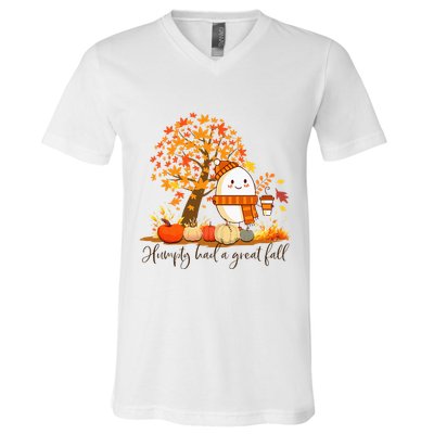 Had A Great Fall Thanksgiving Autumn V-Neck T-Shirt