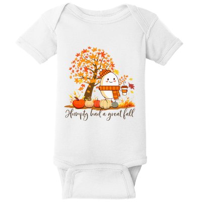 Had A Great Fall Thanksgiving Autumn Baby Bodysuit