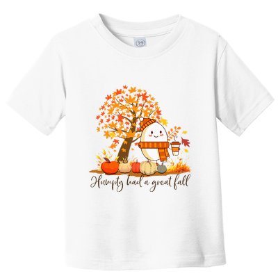 Had A Great Fall Thanksgiving Autumn Toddler T-Shirt