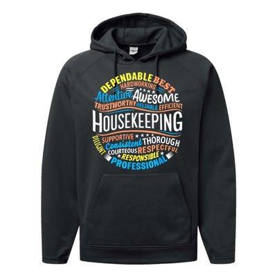 Housekeeping Appreciation Gifts Environmental Services Week Performance Fleece Hoodie