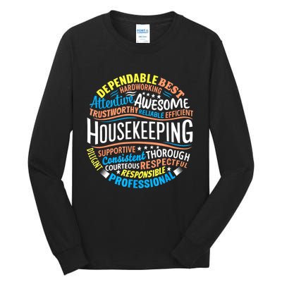 Housekeeping Appreciation Gifts Environmental Services Week Tall Long Sleeve T-Shirt