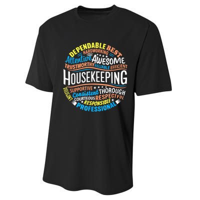 Housekeeping Appreciation Gifts Environmental Services Week Performance Sprint T-Shirt