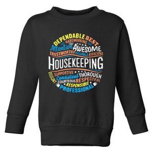 Housekeeping Appreciation Gifts Environmental Services Week Toddler Sweatshirt