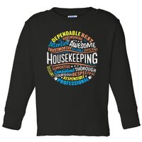 Housekeeping Appreciation Gifts Environmental Services Week Toddler Long Sleeve Shirt