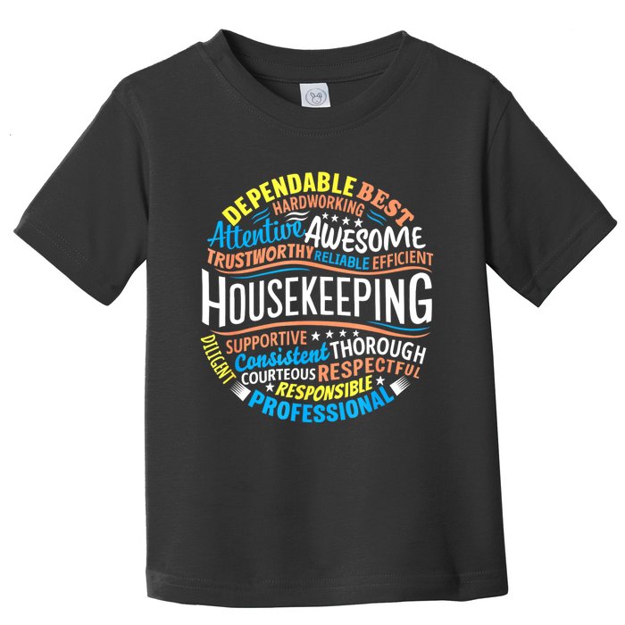 Housekeeping Appreciation Gifts Environmental Services Week Toddler T-Shirt