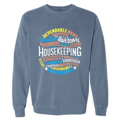 Housekeeping Appreciation Gifts Environmental Services Week Garment-Dyed Sweatshirt