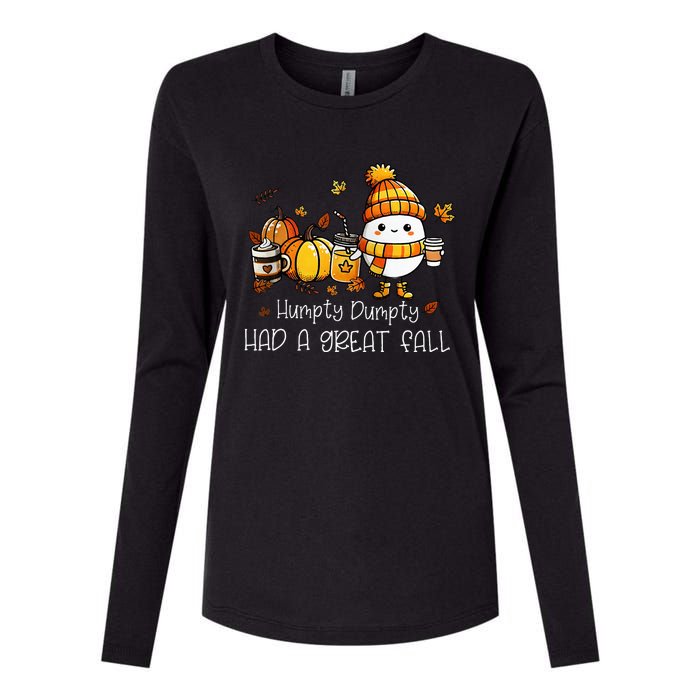 Had A Great Fall Egg Thanksgiving Autumn Womens Cotton Relaxed Long Sleeve T-Shirt