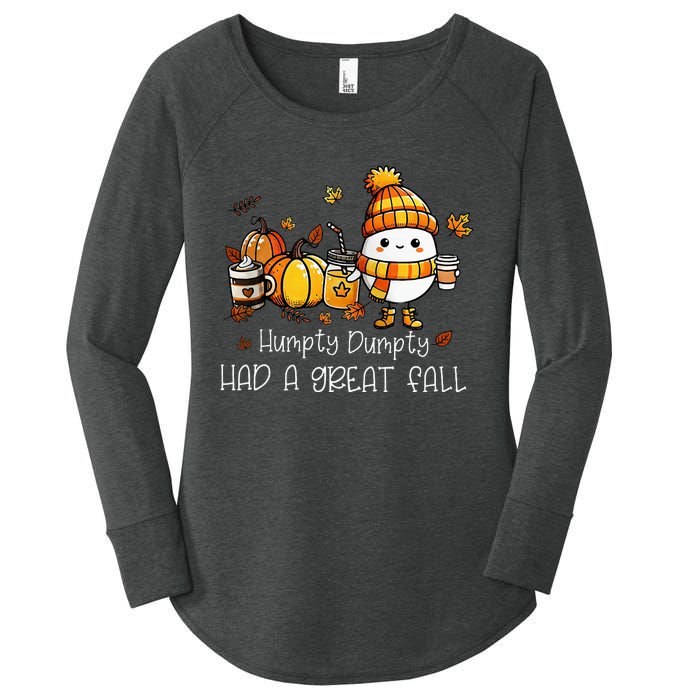 Had A Great Fall Egg Thanksgiving Autumn Women's Perfect Tri Tunic Long Sleeve Shirt