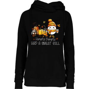 Had A Great Fall Egg Thanksgiving Autumn Womens Funnel Neck Pullover Hood