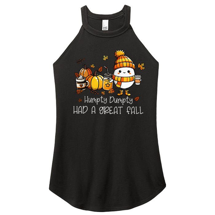 Had A Great Fall Egg Thanksgiving Autumn Women's Perfect Tri Rocker Tank