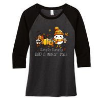 Had A Great Fall Egg Thanksgiving Autumn Women's Tri-Blend 3/4-Sleeve Raglan Shirt