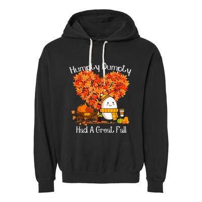 Had A Great Fall Autumn Leaves Thanksgiving Garment-Dyed Fleece Hoodie