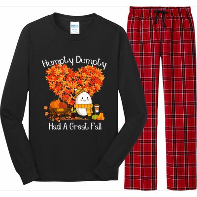 Had A Great Fall Autumn Leaves Thanksgiving Long Sleeve Pajama Set