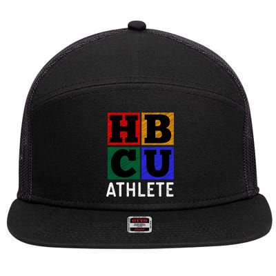 Hbcu Athlete Gift 7 Panel Mesh Trucker Snapback Hat