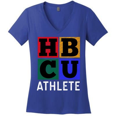 Hbcu Athlete Gift Women's V-Neck T-Shirt