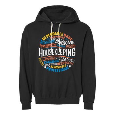 Housekeeping Appreciation Gifts Environmental Services Week Garment-Dyed Fleece Hoodie