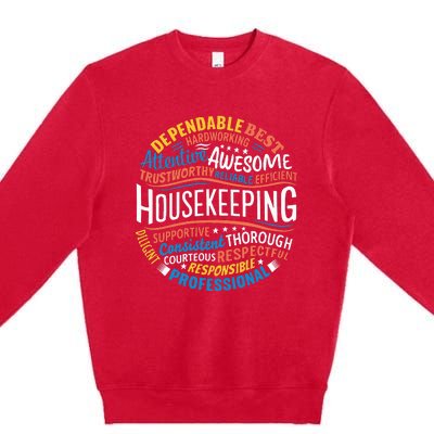 Housekeeping Appreciation Gifts Environmental Services Week Premium Crewneck Sweatshirt