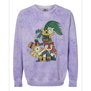 Huitzilopochtli Aztec God Aztec Mythology Mayan Sun War God Colorblast Crewneck Sweatshirt