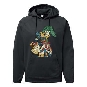 Huitzilopochtli Aztec God Aztec Mythology Mayan Sun War God Performance Fleece Hoodie